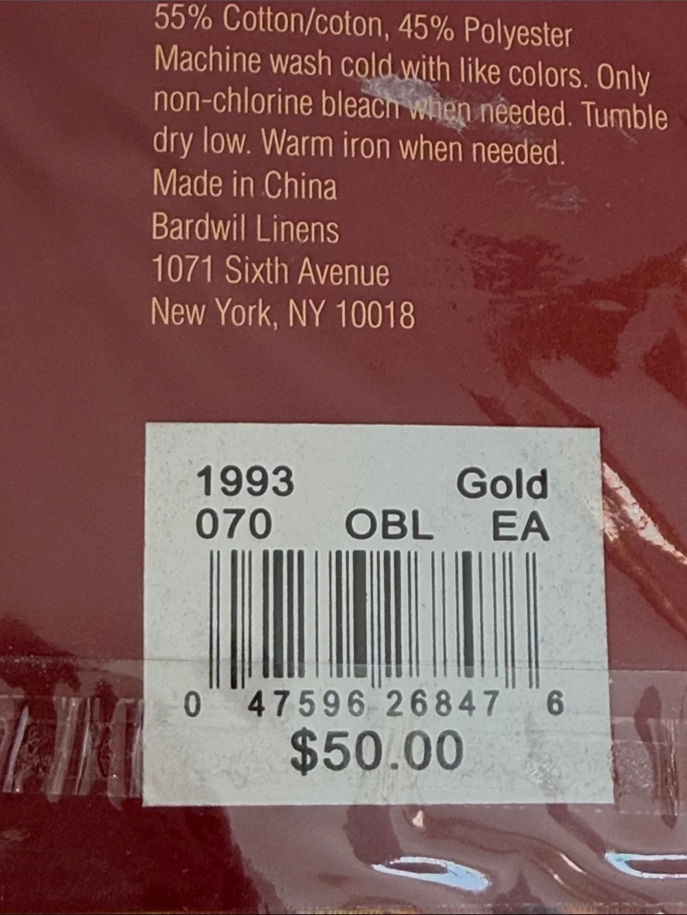 🆕New Bardwil linens Seasons tablecloth Harvest Valley 70” x 52” cotton blend